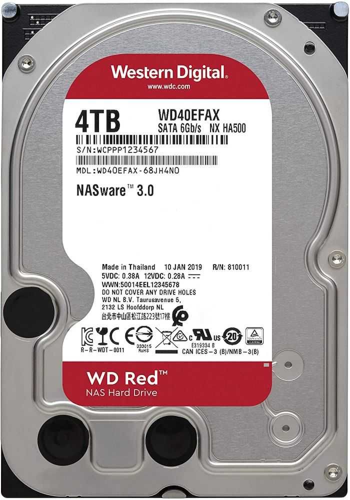 HD WD Red NAS 4TB 5400RPM 256MB SATA 3 6GB S WD40EFAX WESTERN DIGITAL