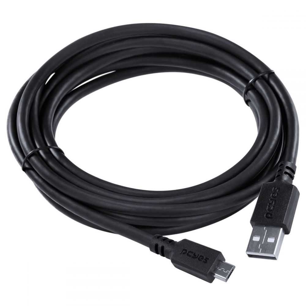 Cabo Para Celular Micro USB Para USB A 2 0 3 Metros Preto PMUAP 3 VINIK na Tudo à Beça