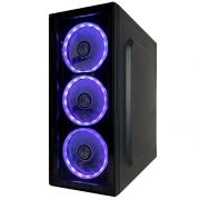 Gabinete Atx Brazilpc Gamer Bpc C2-2901 Black 2Xusb S/Fonte