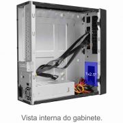 GABINETE SLIM MICRO ATX K-MEX GM-02CK PRETO C/FONTE C/2 USB + HD AUDIO C/CABO