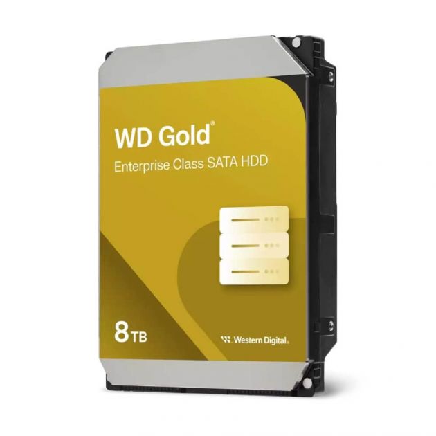 HDD Gold Enterprise 8 TB 7200 Rpm 256 MB Sata III 3.5" WD8005FRYZ Western Digital