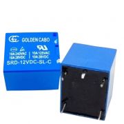 Kit 5 Relés Para Placa 12V 10A 5 Pinos Sru-12vdc-sl-c Golden Cabo