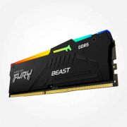 Memoria Kingston Fury Beast Rgb 8Gb Ddr5 5200Mhz 1.25V Black Desktop