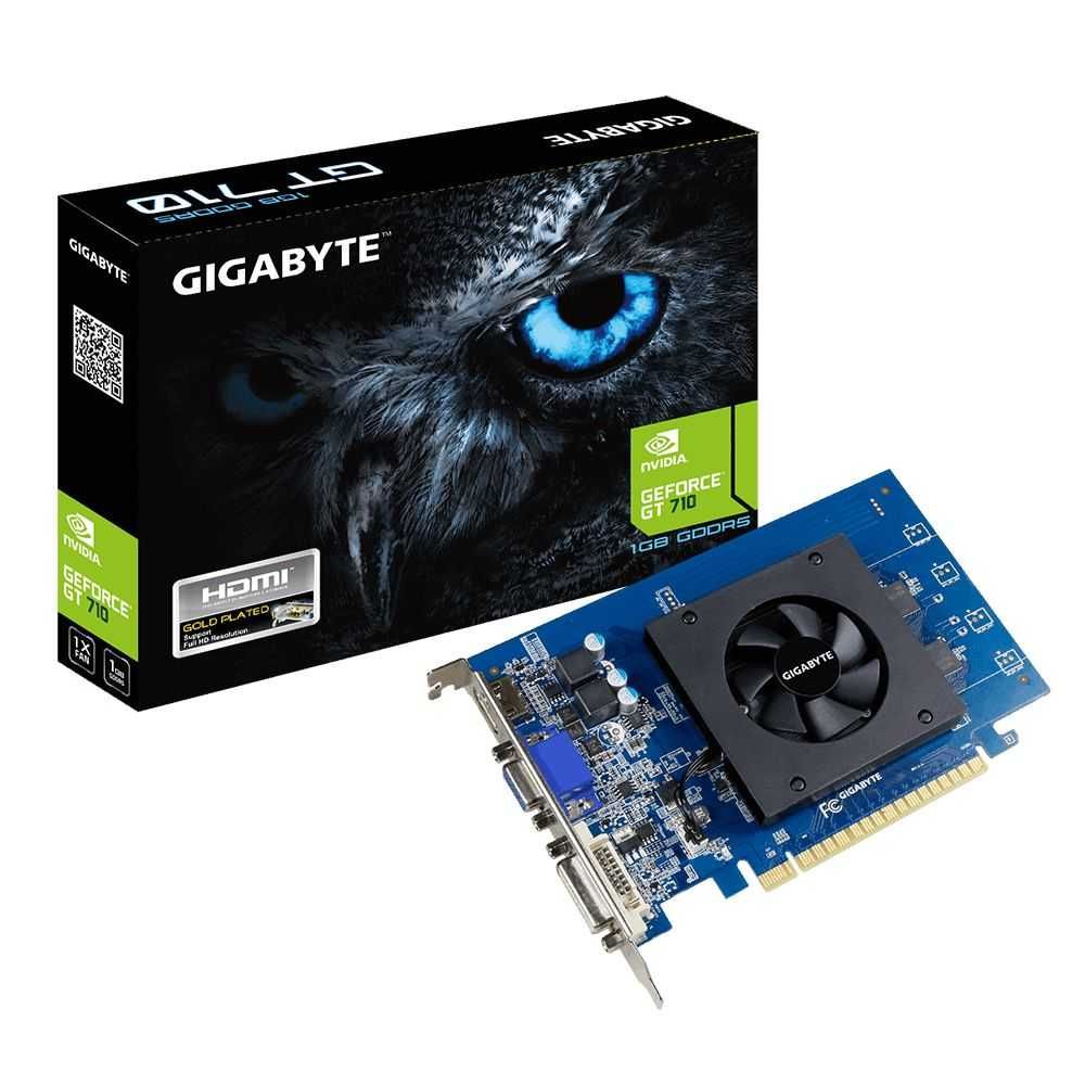 Placa de vídeo - NVIDIA GeForce GT 710 (1GB / PCI-E) - Galax