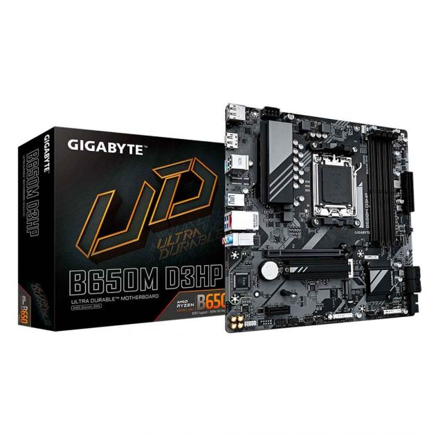 Placa Mãe B650M D3HP Ultra Durable AMD AM5 DDR5 M-ATX Gigabyte