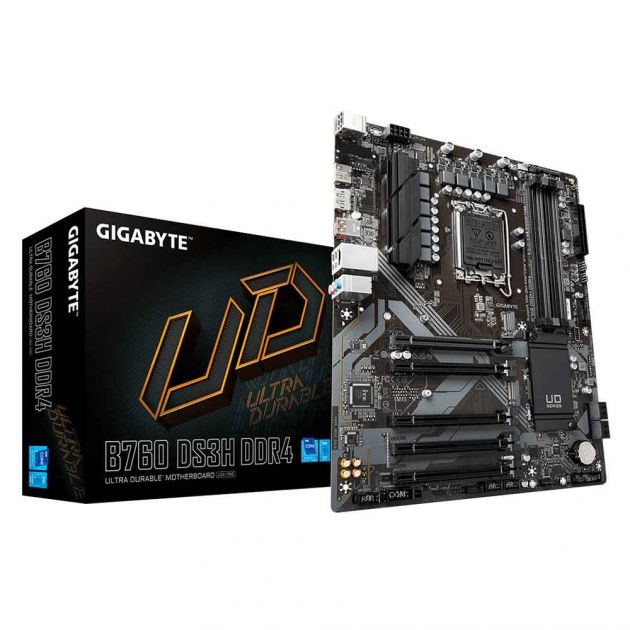 Placa Mãe B760 DS3H Ultra Durable Intel LGA 1700 DDR4 ATX Gigabyte