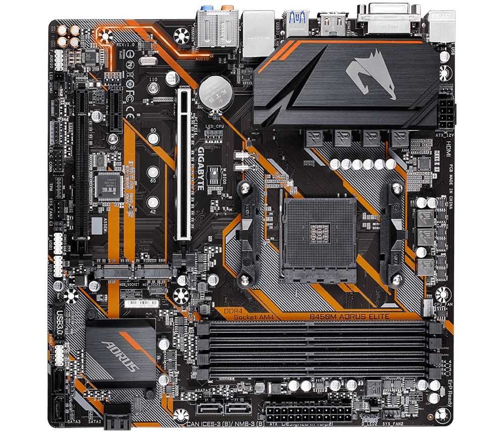 Placa M E B M Aorus Elite Am Amd Ddr Microatx Gigabyte Na Tudo Be A