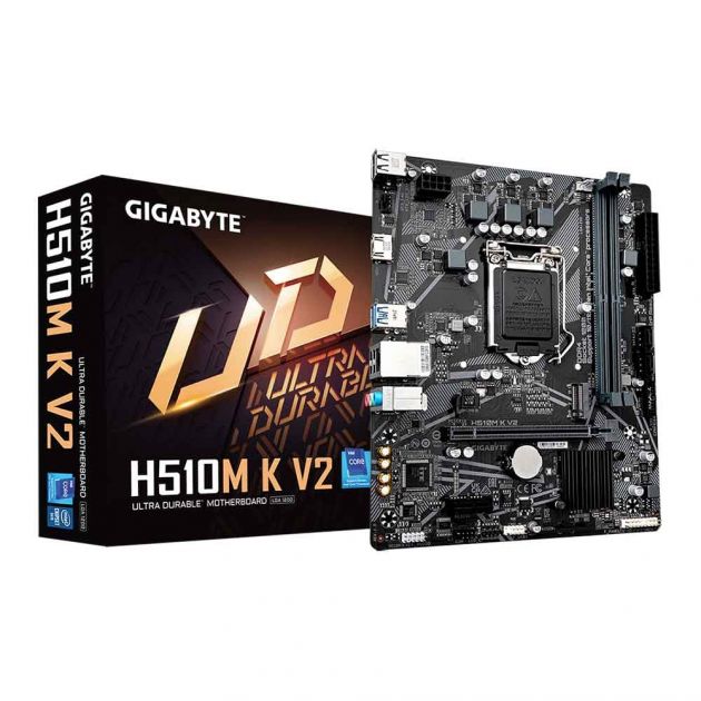 Placa Mãe H510M K V2 Ultra Durable Intel LGA 1200 DDR4 M-ATX Gigabyte