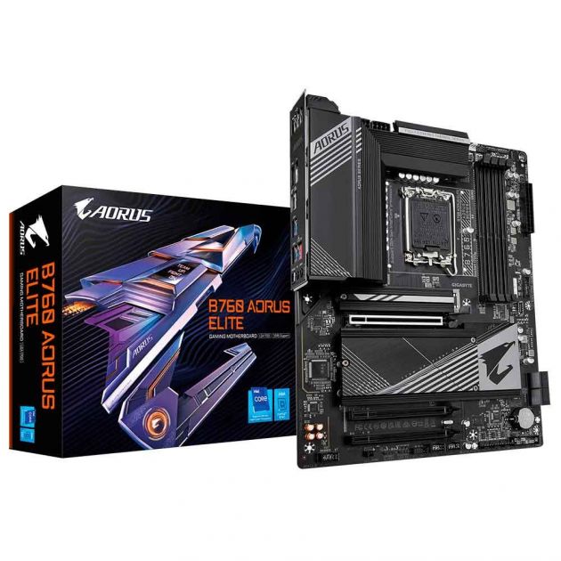 Placa Mae Intel Gigabyte B760 Aorus Elite Ddr5 Lga1700 12° E 13° Geracao