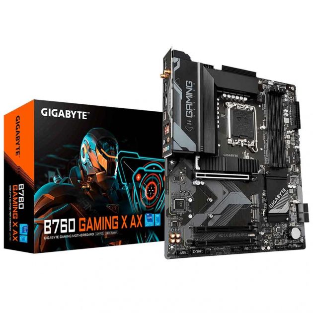 Placa Mae Intel Gigabyte B760 Gaming X Ax 1.1 Ddr5 Lga1700 12° E 13° Geracao