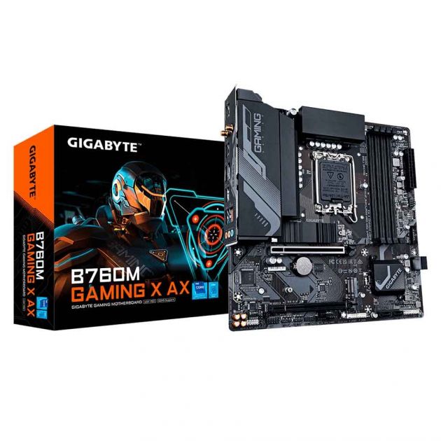 Placa Mae (Intel) Gigabyte B760M Gaming X Ax 1.1 Ddr5 Lga1700 12° 13° E 14° Geracao