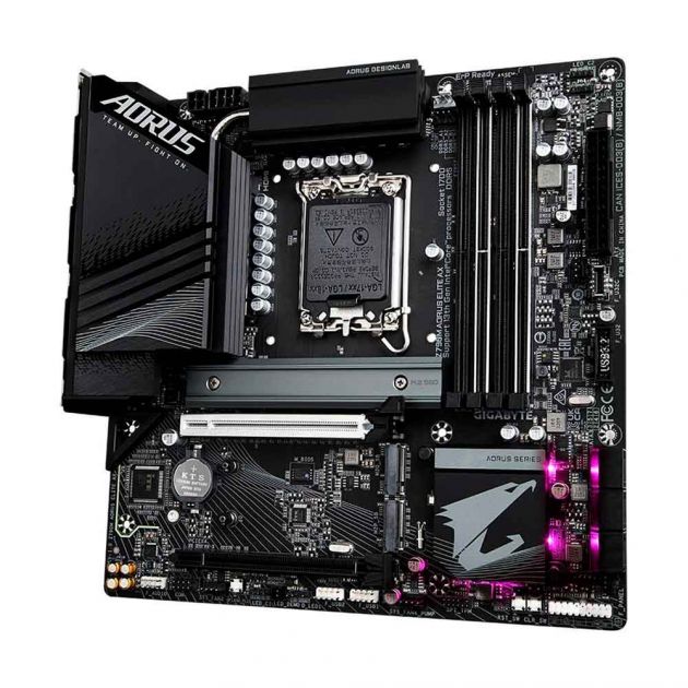 Placa Mae (Intel) Gigabyte Z790M Aorus Elite Ax 1.1 Ddr5 Lga1700 12° E 13° Geracao