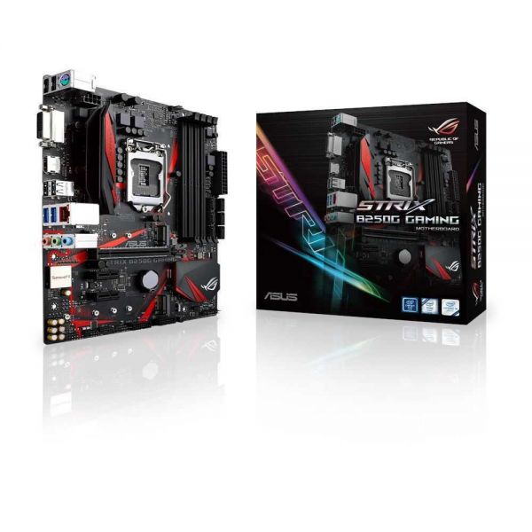 Placa Mãe ROG STRIX B250G GAMING LGA 1151 mATX DDR4 90-MB0TU0-M0EAY0 ASUS  na Tudo à Beça