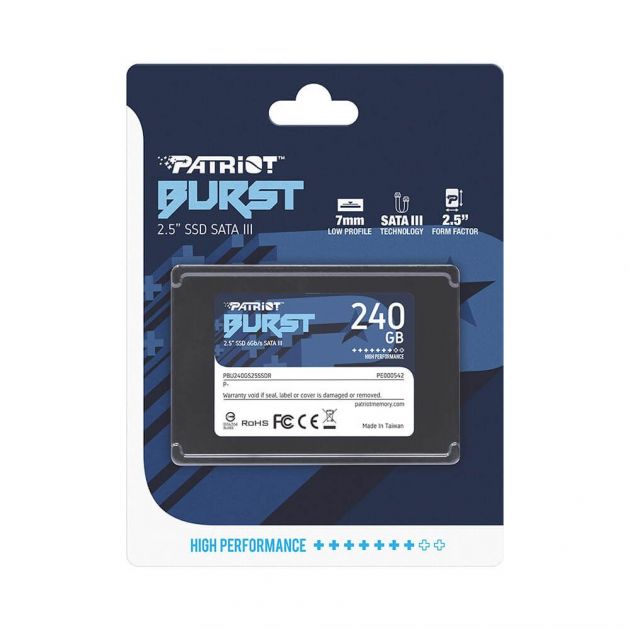 Ssd 240Gb Sata3 2.5 Burst Elite Patriot Pbe240Gs25Ssdr