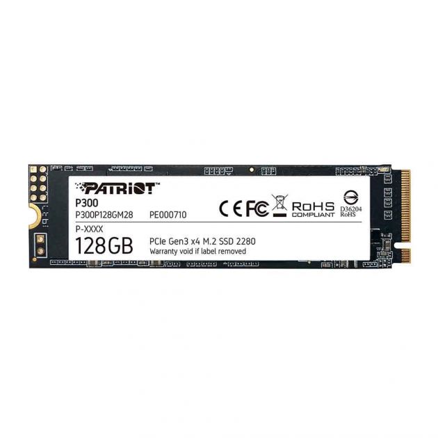 Ssd Patriot P300 128Gb M.2 2280 Nvme Pcie Gen 3x4  P300P128Gm28