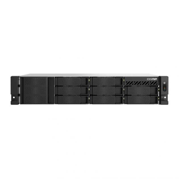 Storage Nas Qnap TS-855EU-8G 8 Baias Intel Atom C5125 8 Core 2.8GHZ 8GB 2x 2.5 Gbe Rack 2U Sem HD