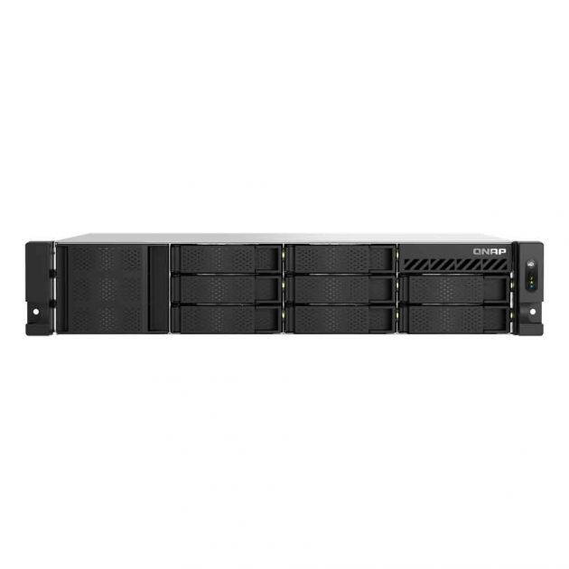 Storage Nas Qnap TS-855EU-RP-8G 8 Baias Intel Atom C5125 8 Core 2.8GHZ 8GB 2x 2.5 GbE Rack 2U Sem HD