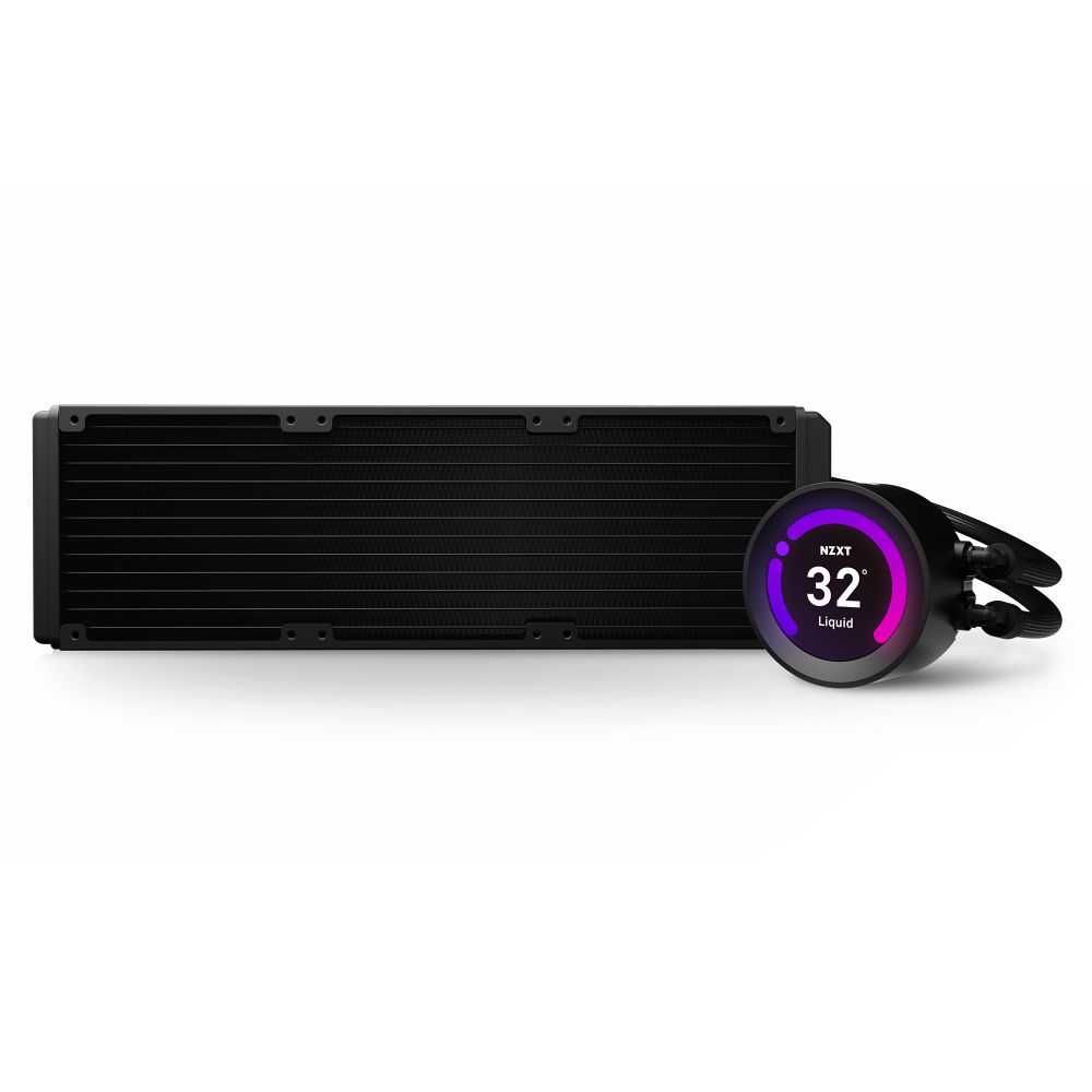 Water Cooler AIO 360mm Kraken Z73 Display LED RLKRZ7301 NZXT na Tudo